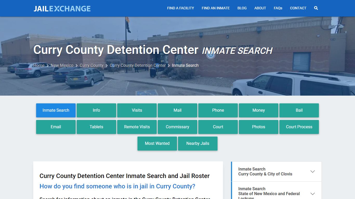 Curry County Detention Center Inmate Search - Jail Exchange