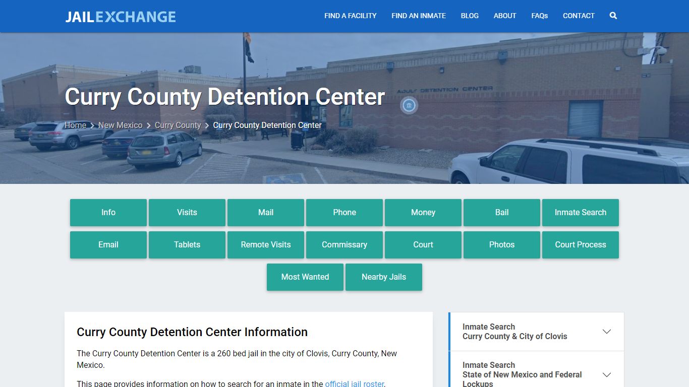 Curry County Detention Center, NM Inmate Search, Information