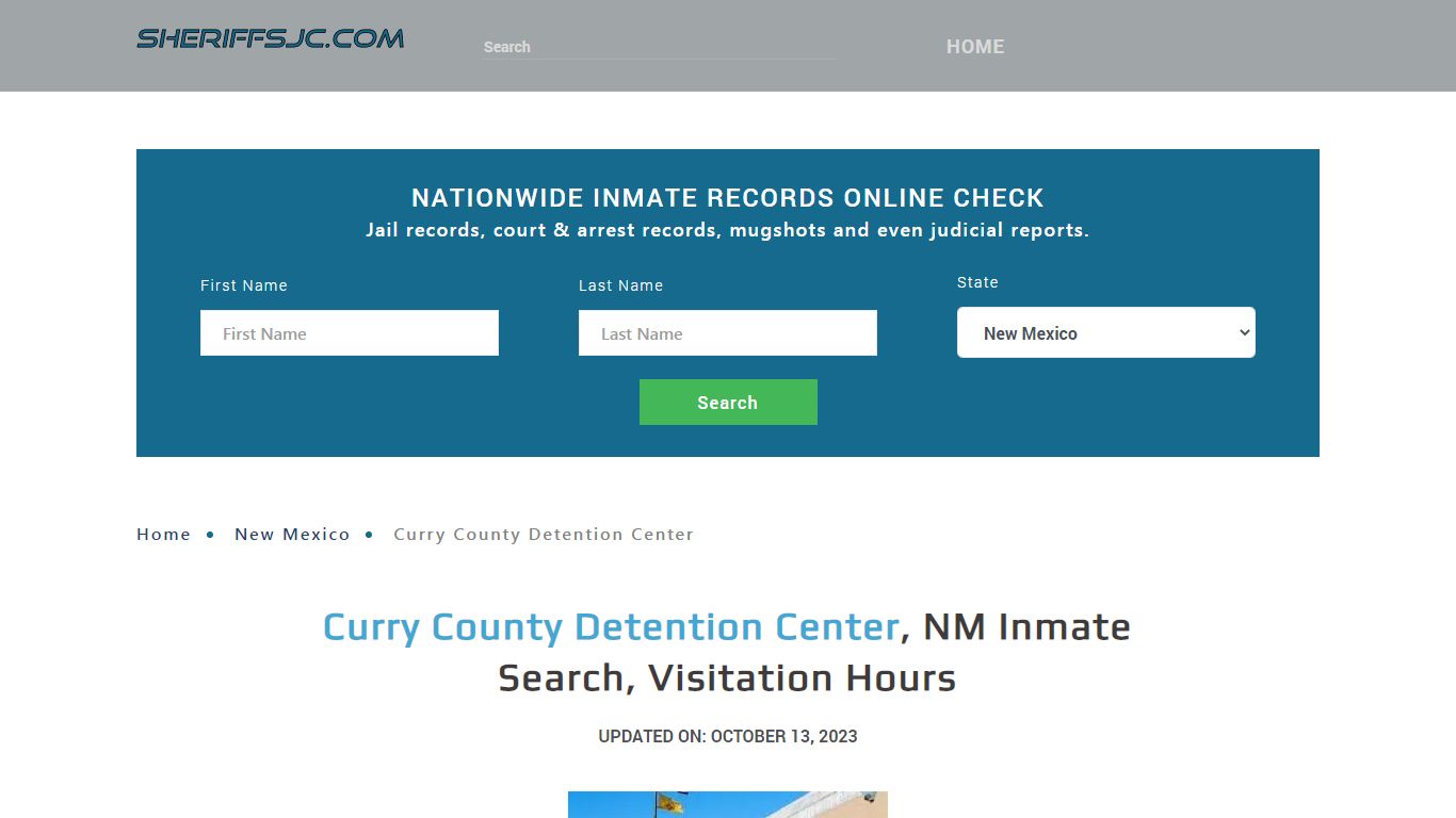 Curry County Detention Center, NM Inmate Search, Visitation Hours